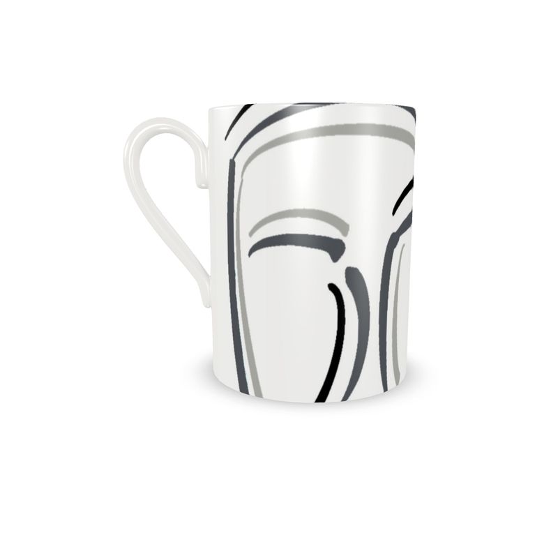 KEROS Espresso Cup And Saucer Set Of 4 - Monochrome