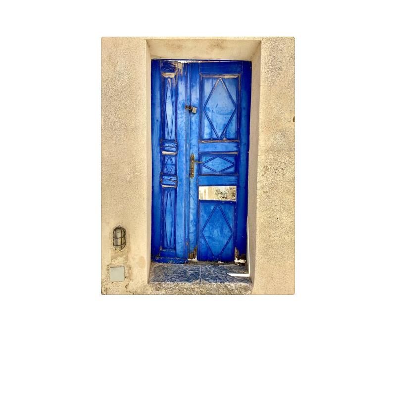 The blue door