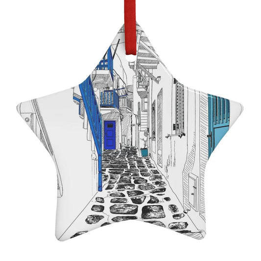 ΜYKONOS Christmas Ornament